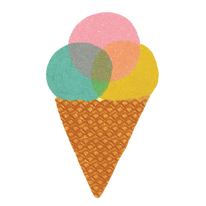 Ice Cream Cone - individual sticker