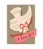 Love You Bird - Die Cut Card