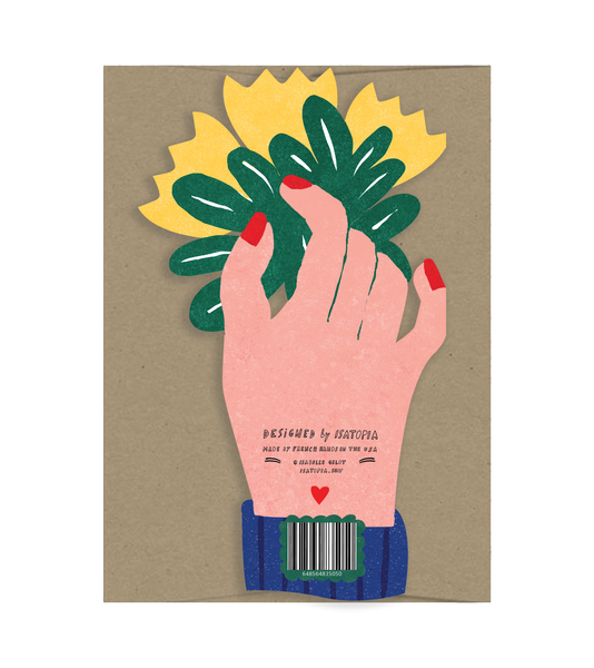 Merci Hand - Die Cut Card