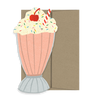 Milkshake Die Cut Card - American Collection