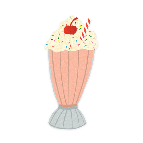 Milkshake - individual sticker