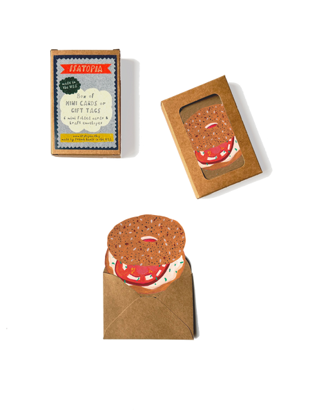 Everything Bagel Mini Cards - Box of 6