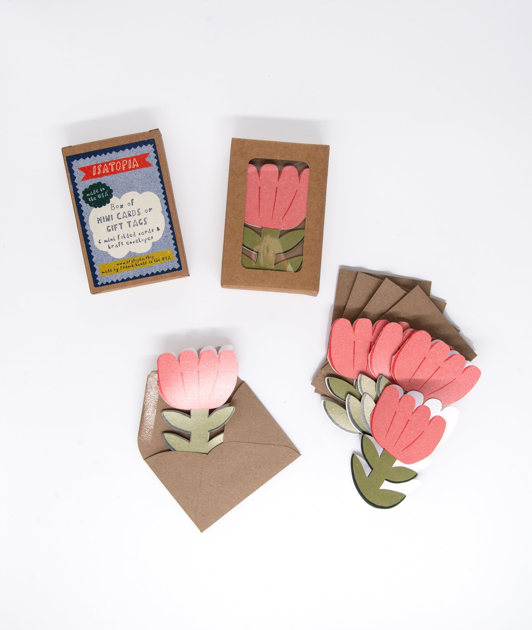 Blooming Flower Mini Cards - box of 6