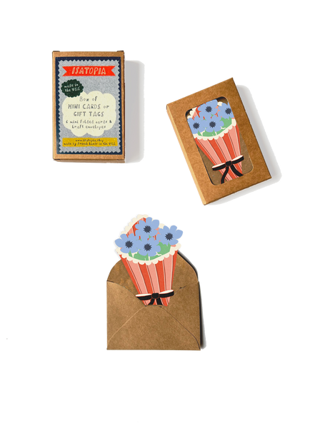 Flower Bouquet Mini Cards - Box of 6