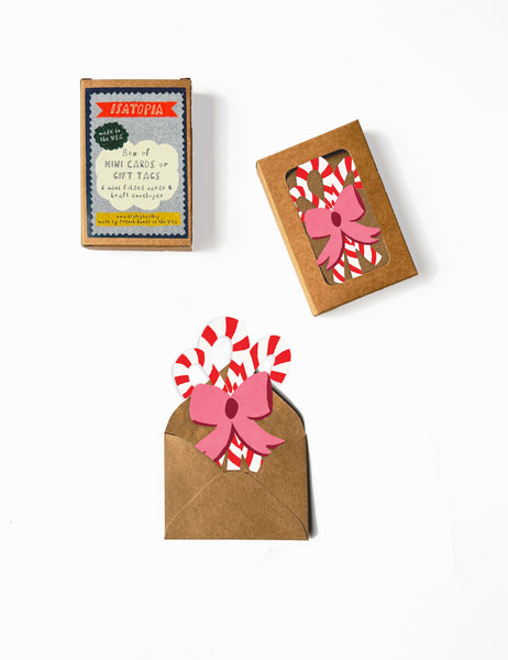 Candy Cane Bouquet Mini Cards - Box of 6