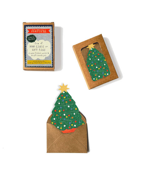 Christmas Tree Mini Cards - Box of 6