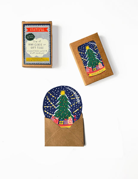 Snow Globe Mini Cards - Box of 6
