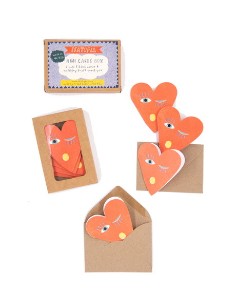 Heart Blink Mini Cards - Box of 6