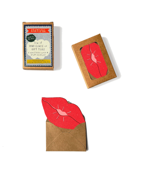 Bisou Lips Mini Cards - Box of 6