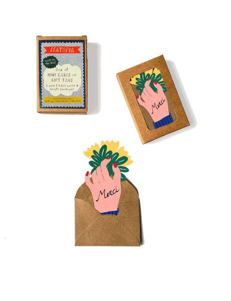 Merci Hand Mini Cards - Box of 6