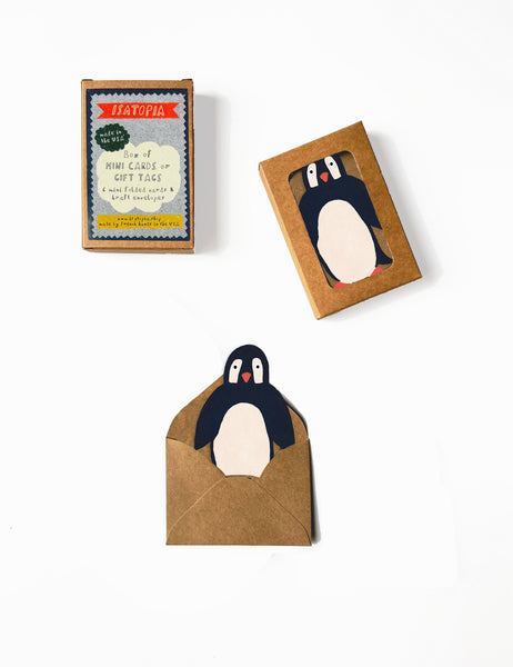 Penguin Mini Cards - Box of 6