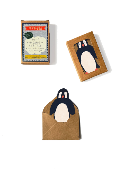 Penguin Mini Cards - Box of 6