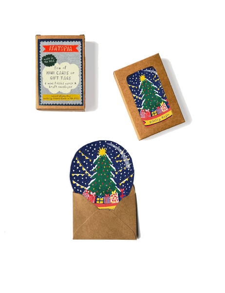 Snow Globe Mini Cards - Box of 6