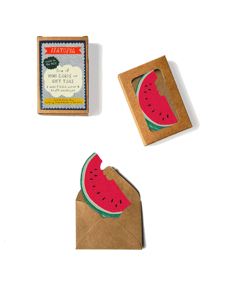 Watermelon Mini Cards - Box of 6