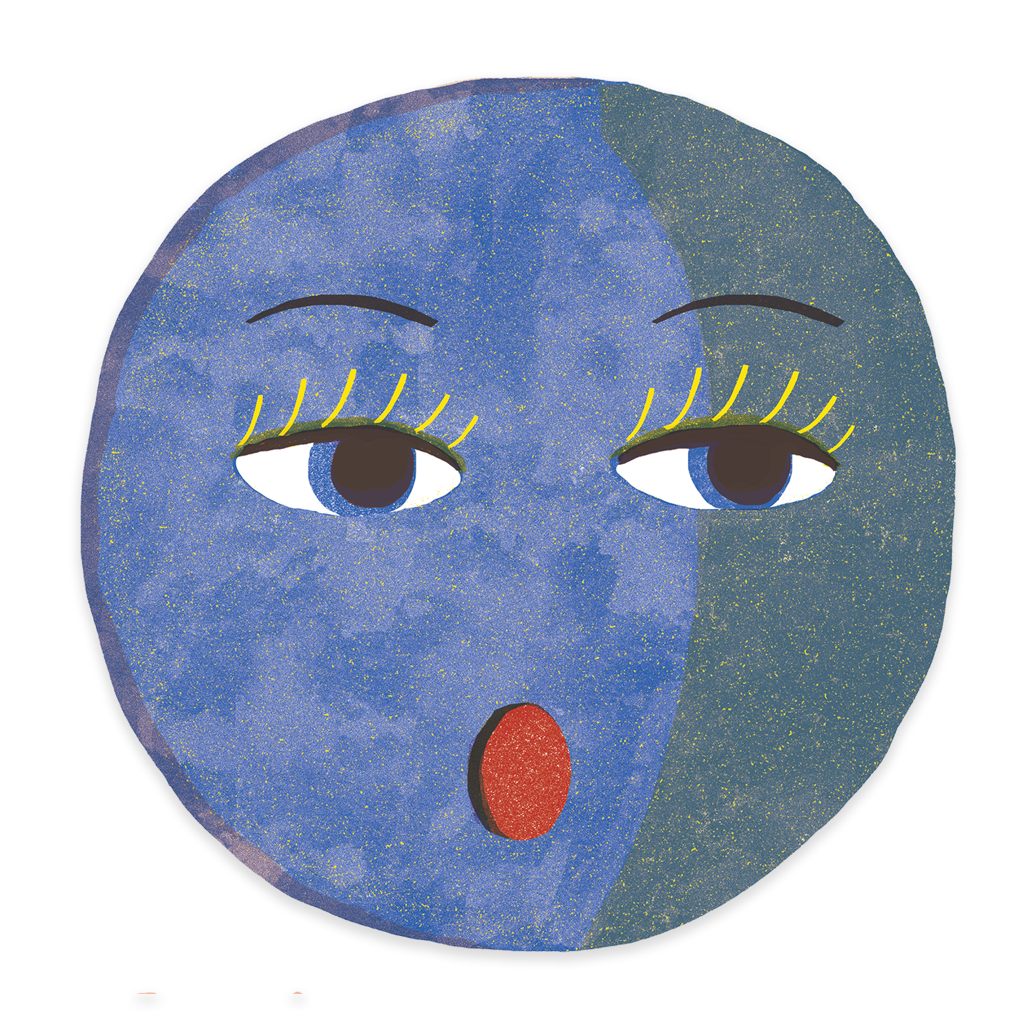 Moon | Lune - individual sticker