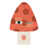 Mushroom Blink - individual sticker