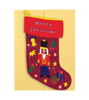 Nutcracker Stocking - Die Cut Card