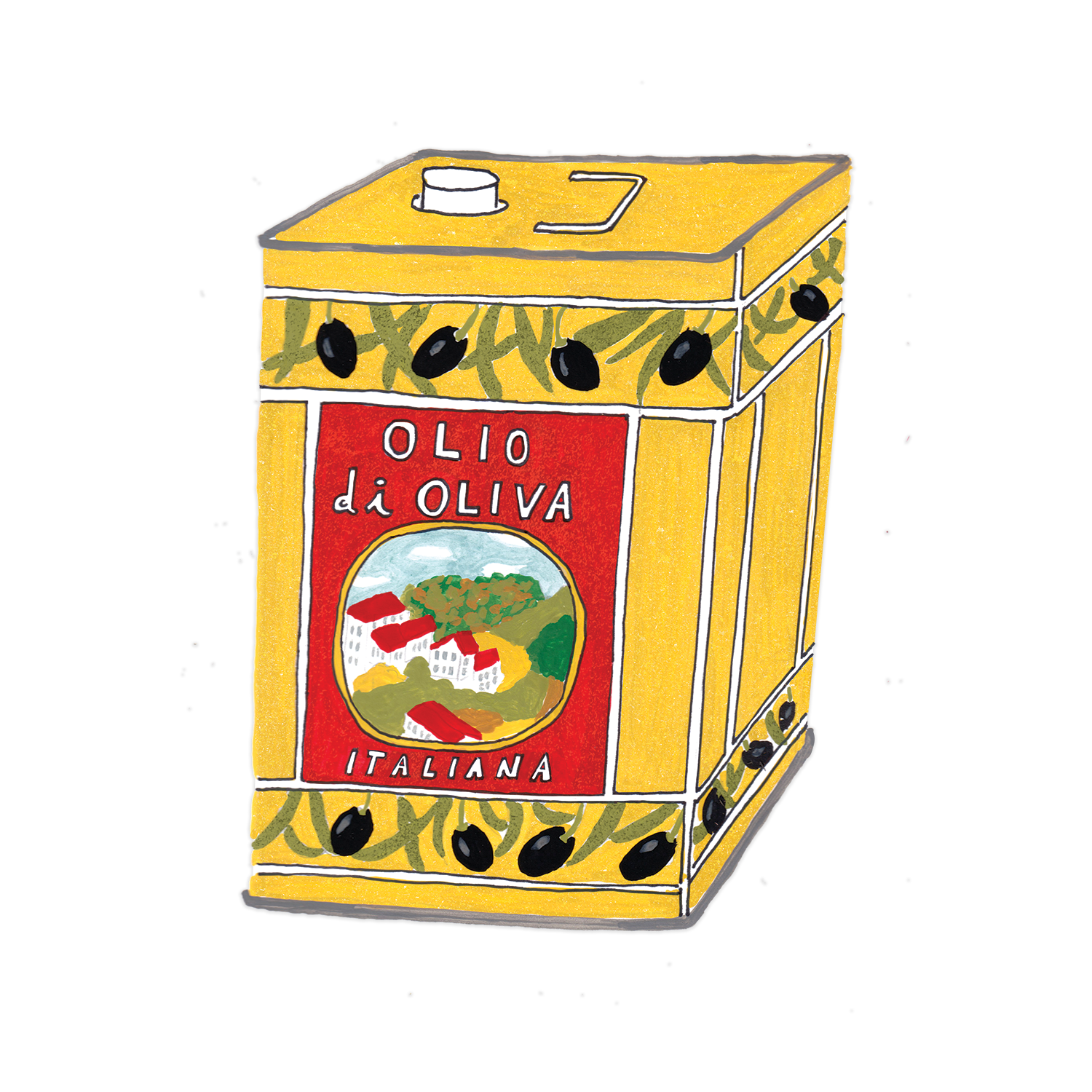 Olive Oil - individual sticker