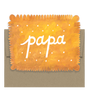 Papa Cookie - Die Cut Card