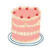 Party Cake - individual sticker