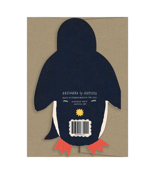 Penguin - Die Cut Card