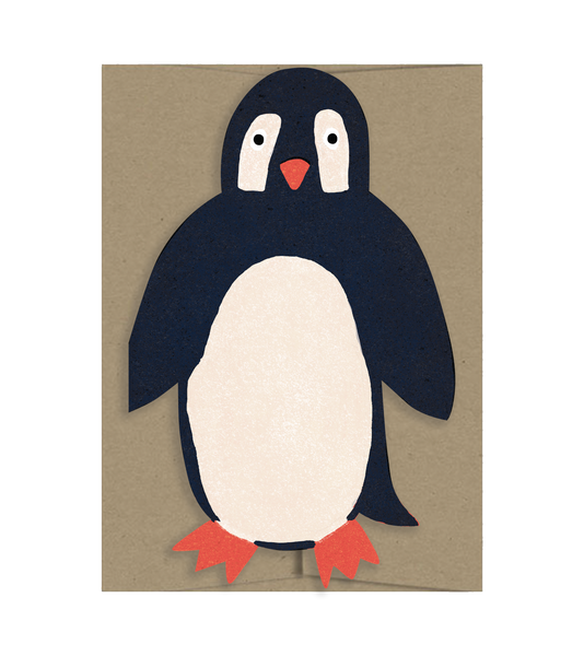 Penguin - Die Cut Card