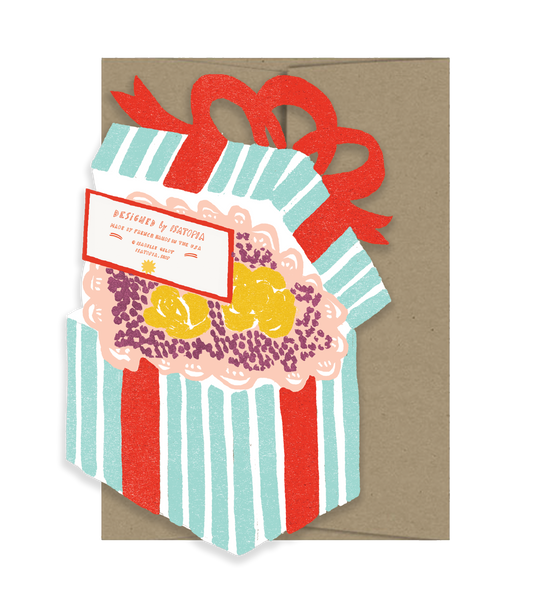Happy Birthday Gift - Die Cut Card