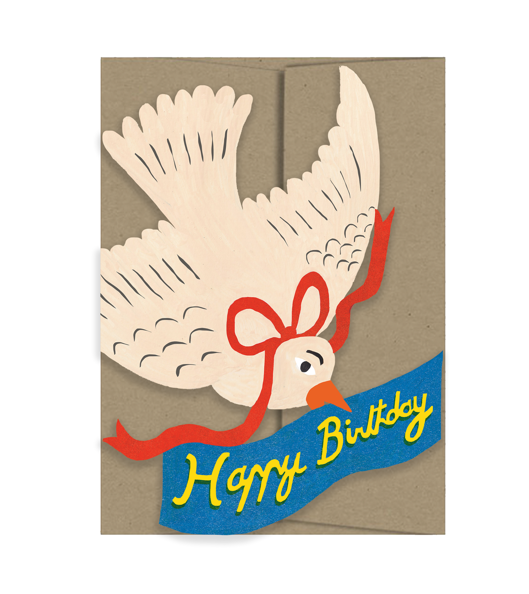Happy Birthday Bird - Die Cut Card