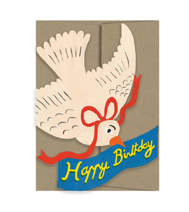 Happy Birthday Bird - Die Cut Card