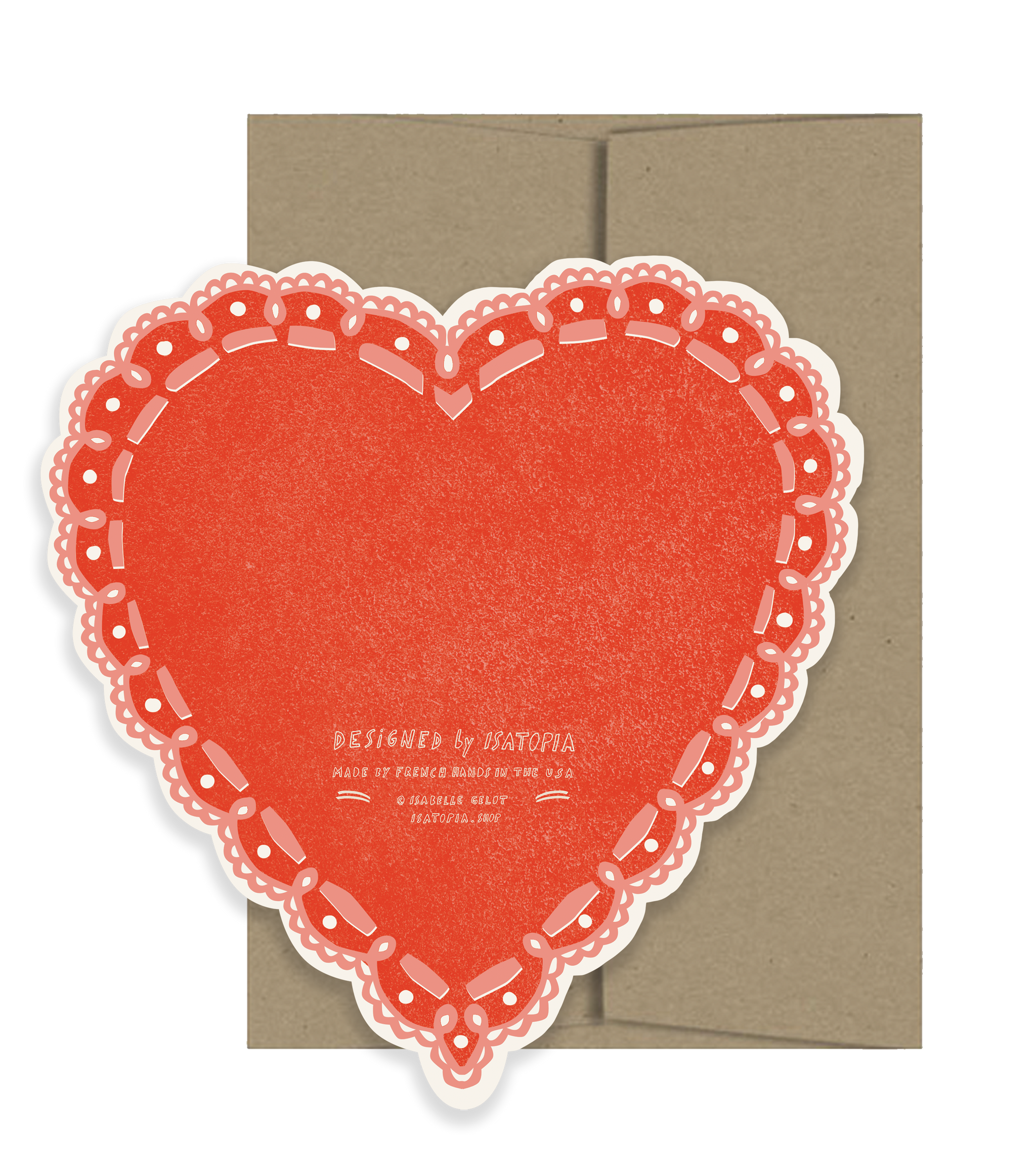 和洋裁材料 Les Coeurs d'isa Rose Heart Die Cut Card - Amour Collection – Isatopia