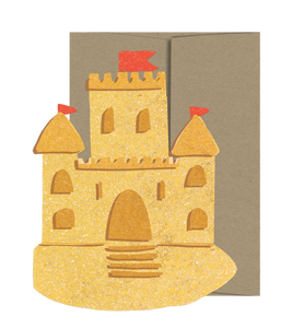 Sandcastle Die Cut Card - Seaside Collection