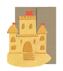 Sandcastle Die Cut Card - Seaside Collection