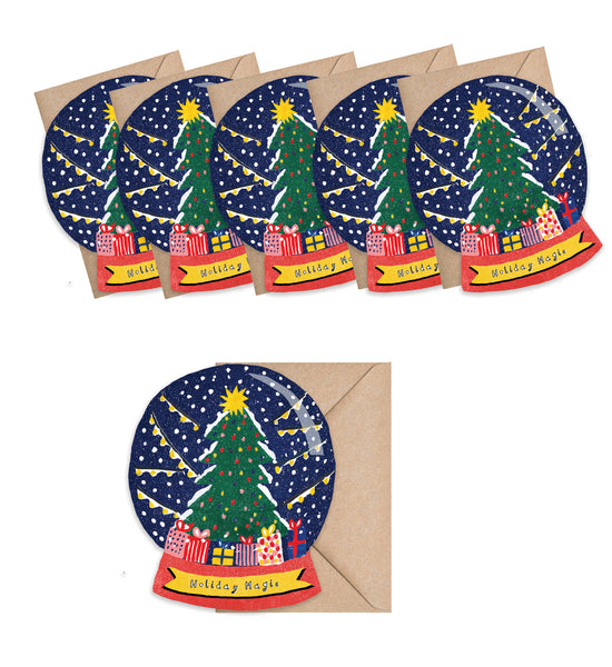 Snow Globe Mini Cards - Box of 6