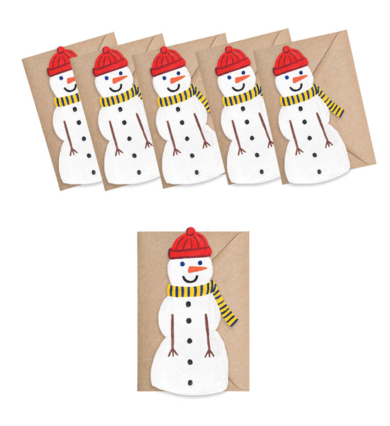 Snowman Mini Cards - Box of 6