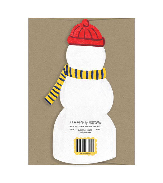 Snowman - Die Cut Card