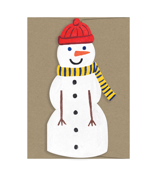 Snowman - Die Cut Card