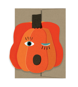 Pumpkin Blink Die Cut Card - Spooky Season Collection