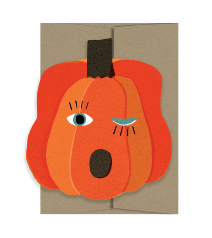 Pumpkin Blink Die Cut Card - Spooky Season Collection