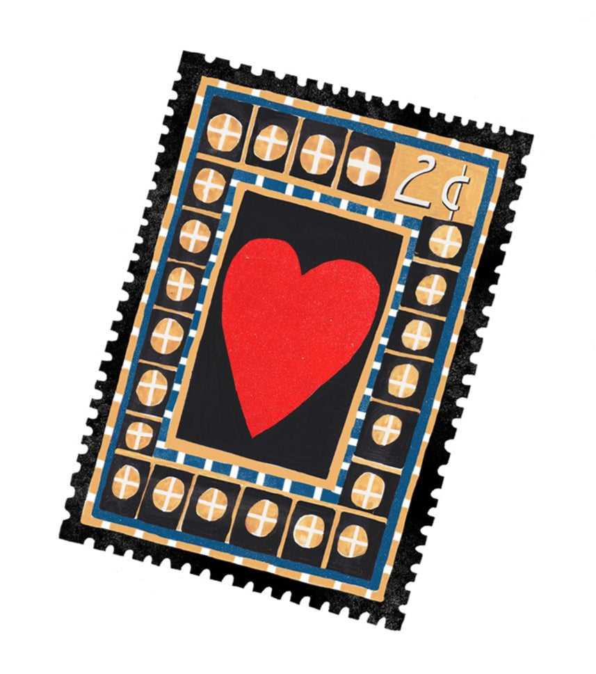 Heart Stamp - individual sticker