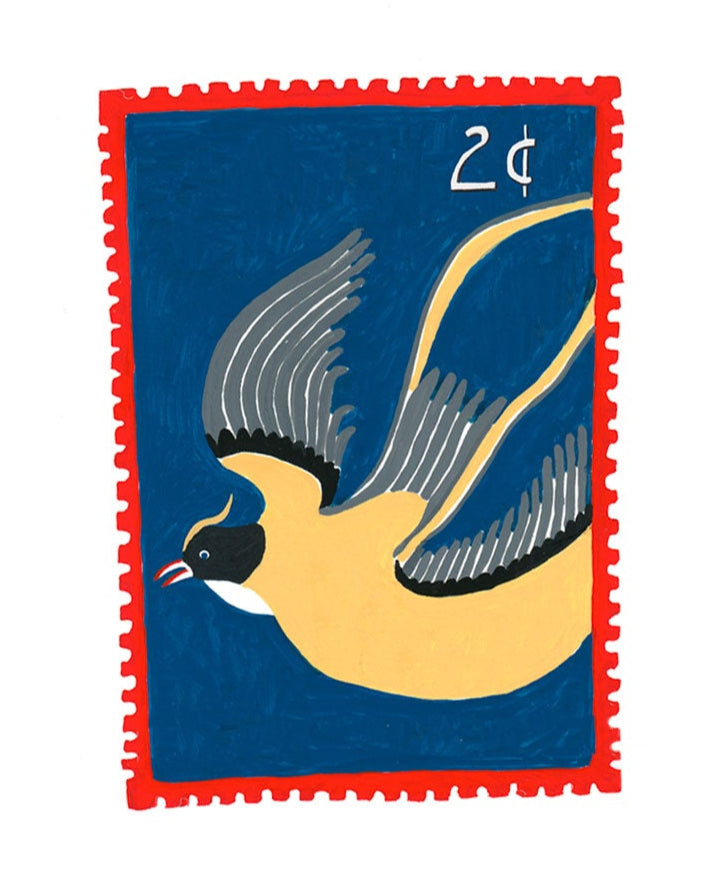 Bird Stamp - individual sticker