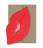 Bisou Lips Die Cut Card