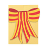 Stripy Bow - Die Cut Card