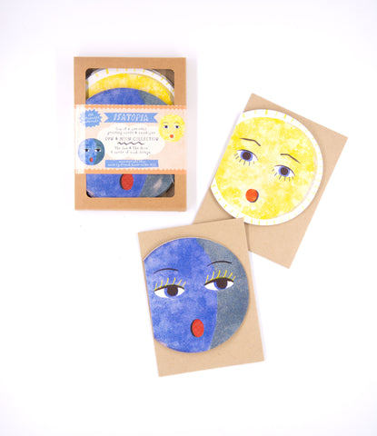 Sun & Moon - Box of 6 Cards