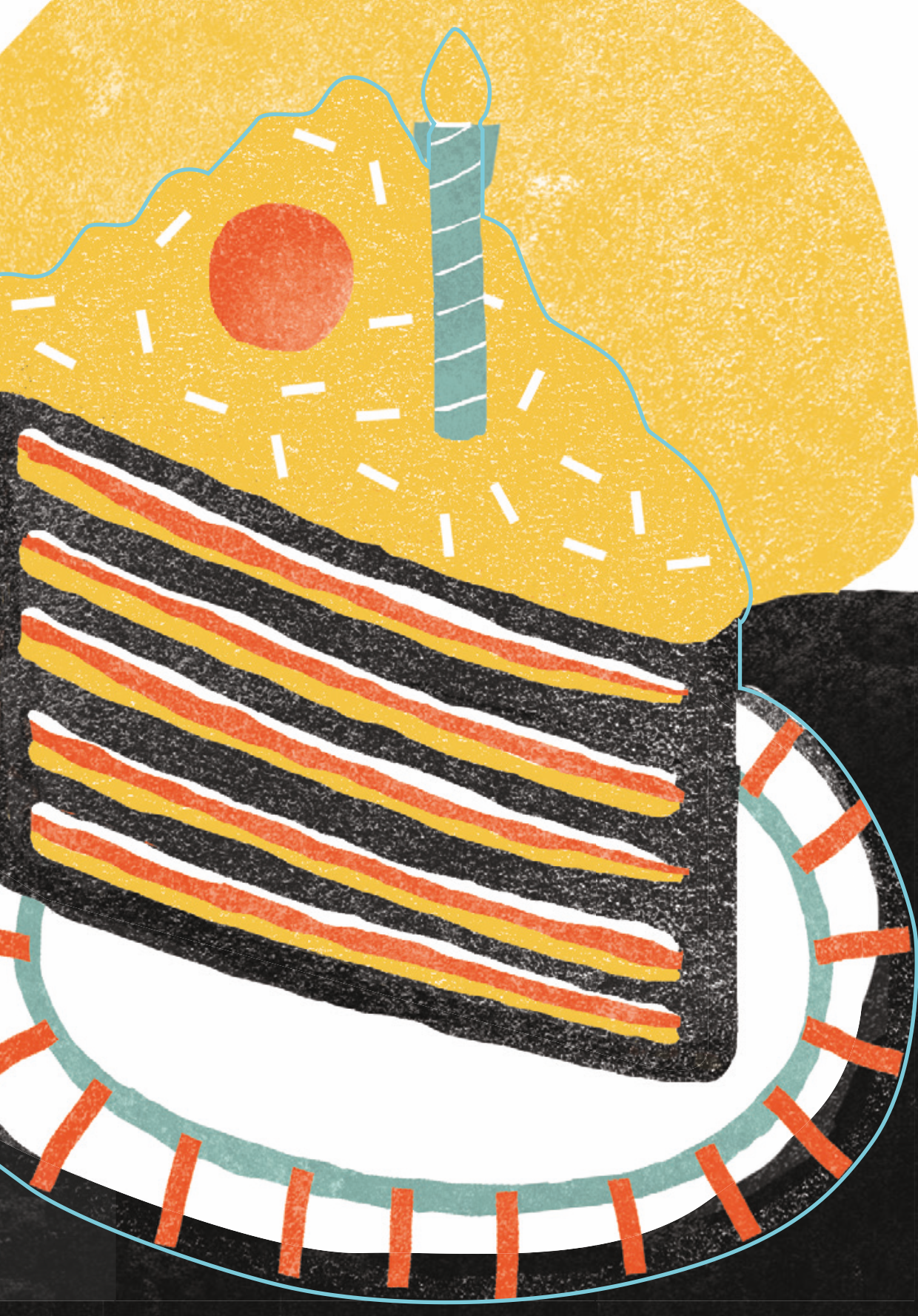 Birthday Cake Mini Card Single