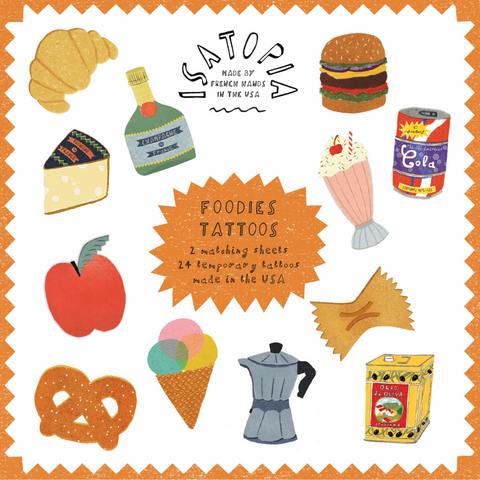 Foodies Tattoo Sheets