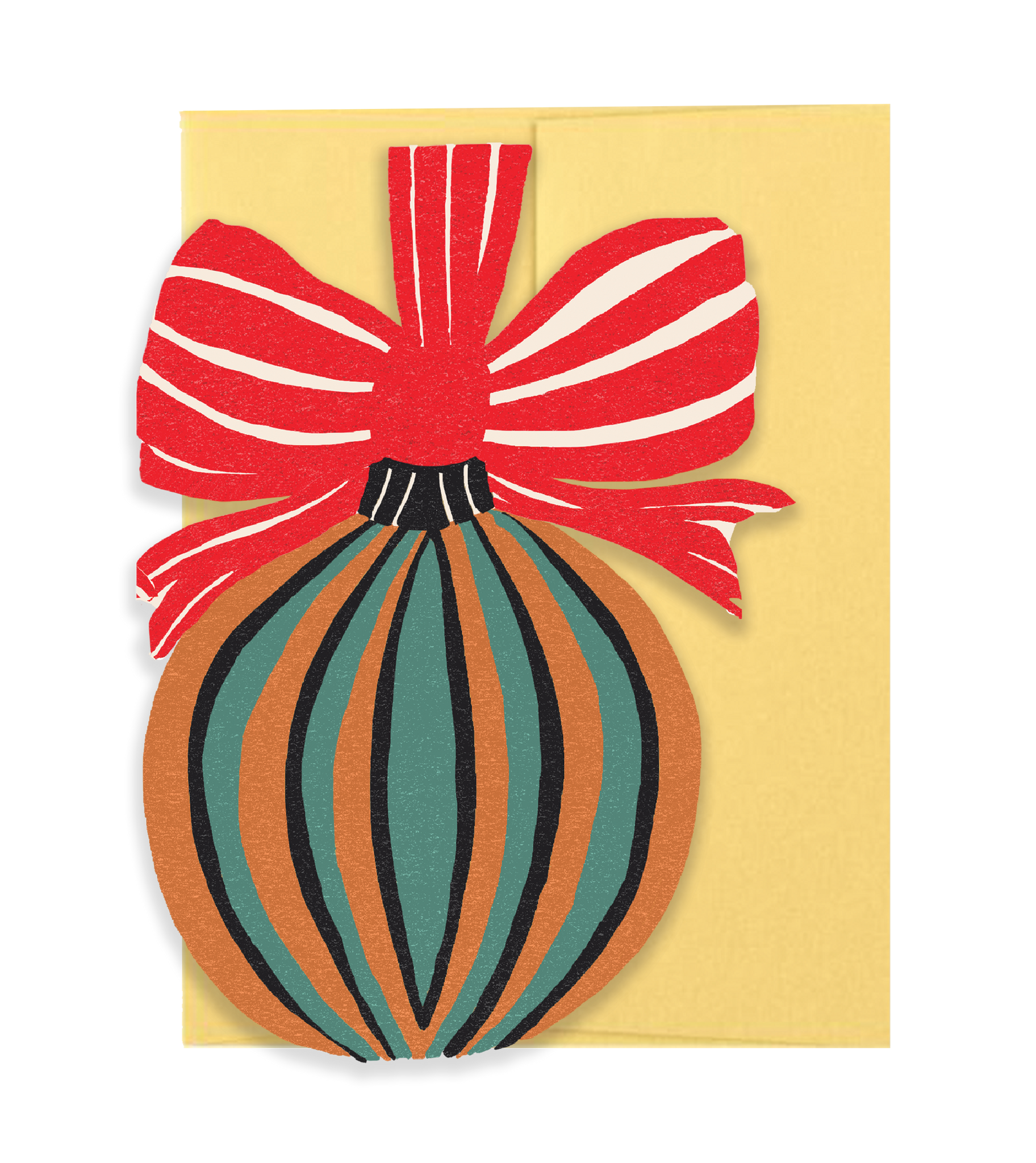Bauble Die Cut Card - Jingle Bells Collection