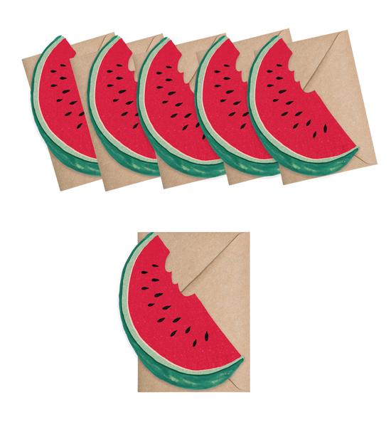 Watermelon Mini Cards - box of 6