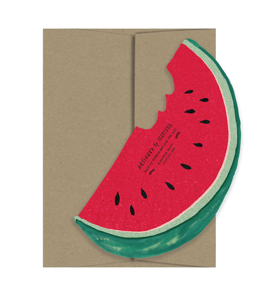Watermelon Die Cut Card - Sunny Days Collection