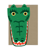 Crocodile Die Cut Card - Wild Bunch Collection