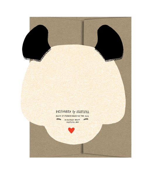 Panda Die Cut Card - Wild Bunch Collection